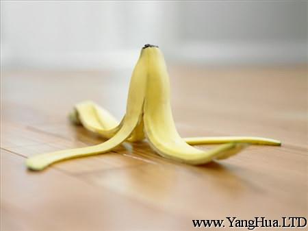 香蕉皮可以擦葉子