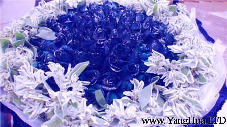 藍色妖姬花束